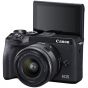 Canon EOS M6 Mark II Mirrorless Digital Camera with 15-45mm Lens (Black/Silver)