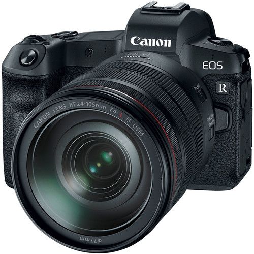 Canon EOS R Mirrorless Digital Camera with RF 24-105mm f/4L Lens & EF-EOS R Control Ring Adapter Kit