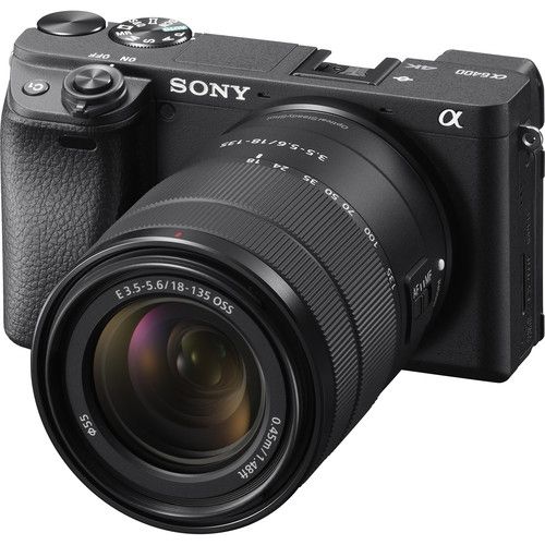 Sony Alpha a6400 Mirrorless Digital Camera with 18-135mm Lens (Black)