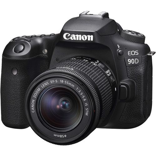 Canon EOS 90D DSLR Camera with Canon EF-S 18-55mm IS STM Lens