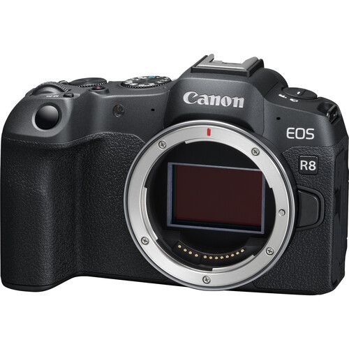 Canon EOS R8 Mirrorless Camera with Canon EF-EOS R adapter 