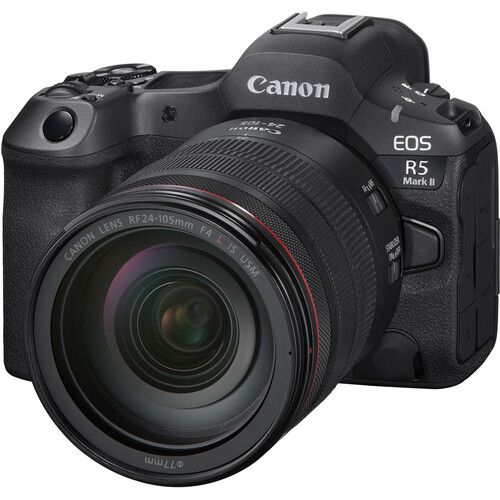 Canon EOS R5 Mark II Mirrorless Camera with RF 24-105mm f/4 Lens