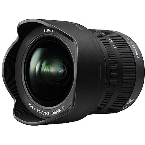 Panasonic Lumix G Vario 7-14mm f/4 ASPH Lens for Micro 4/3 (Black)